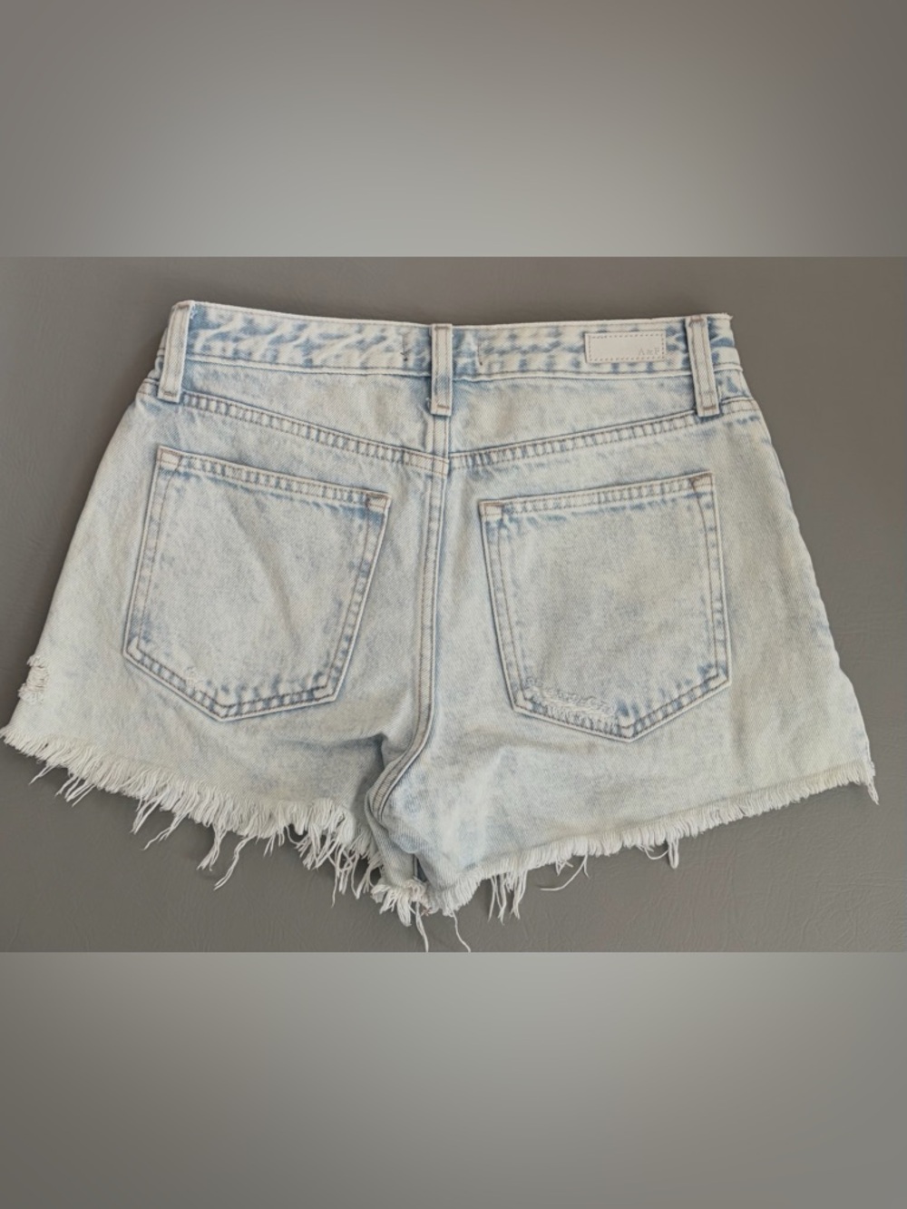 Abercrombie & Fitch Denim Shorts Women’s Annie High Rise Cutoff Distressed 27 - Picture 6 of 11